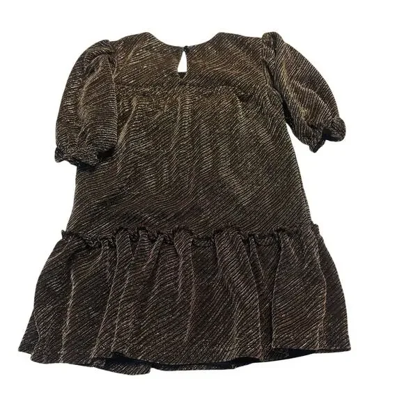 Wonder Nation Girl XS (4-5) Gold/Black Party Dress - Picture 5 of 5